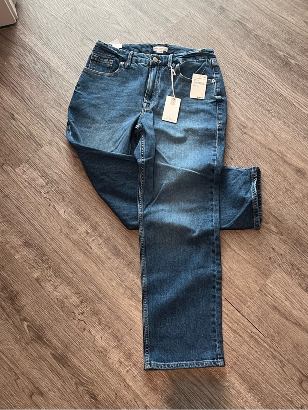 Good American Women's Bootcut Jeans - Deep Blue Wash